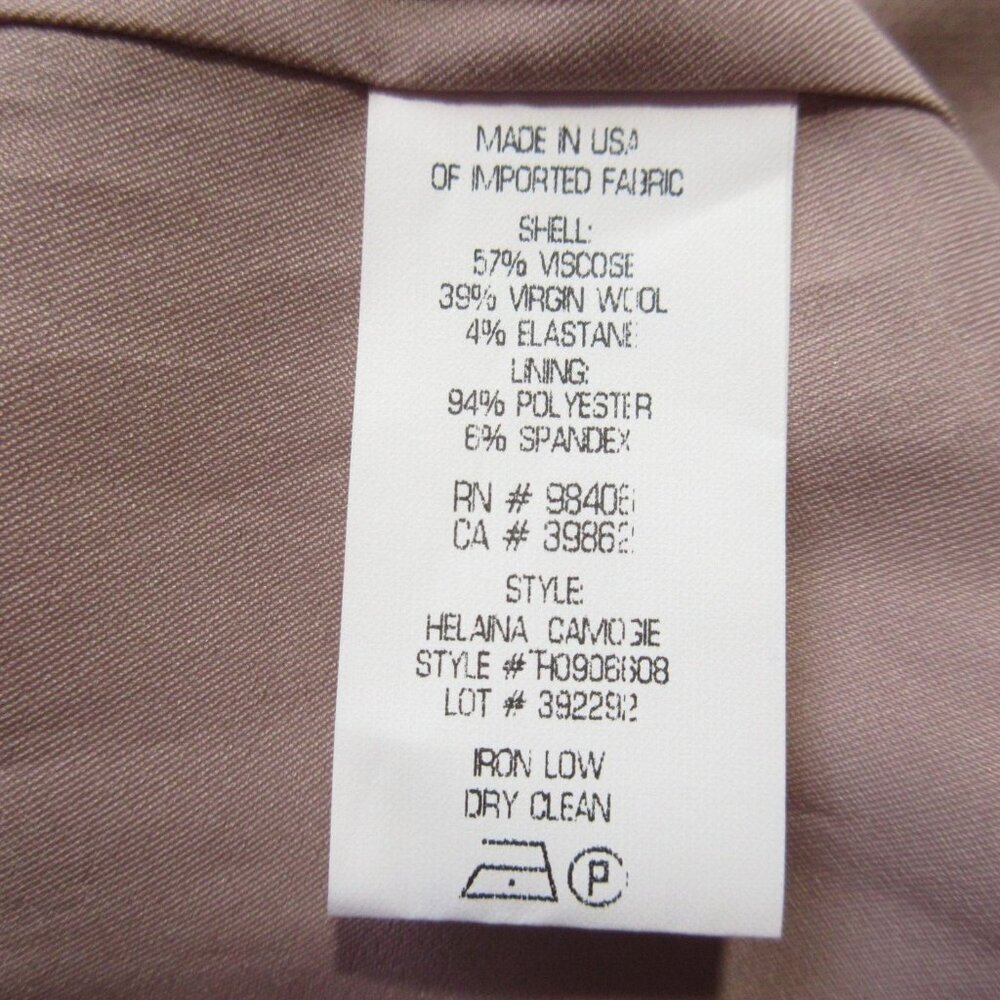 NWT Theory Helaina in Stone Pink Camogie Wool Blend Shift Dress 8 - Picture 4 of 5